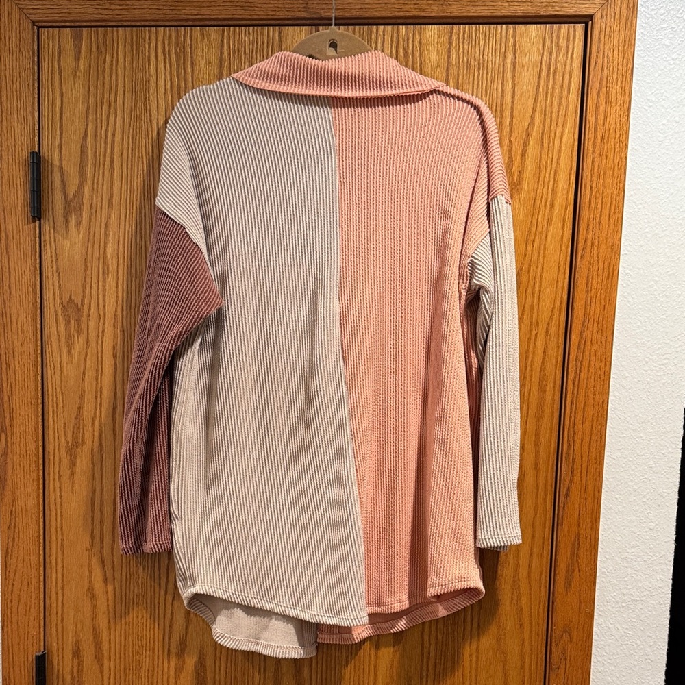 Colorblock oversized Shacket - Picture 6 of 6